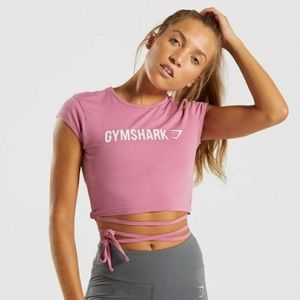 Gymshark crop tie shirt